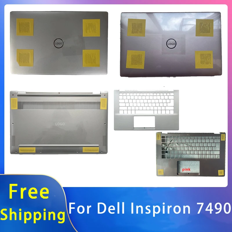 

Новинка для Dell Inspiron 7490; Сменные аксессуары для ноутбука, задняя крышка ЖК-дисплея/Упор для рук/нижняя часть с логотипом Y68N6 089P9G