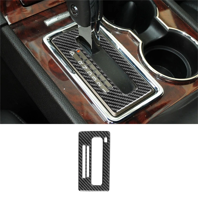 

Car Center Console Gear Shift Panel Cover Carbon Fiber Trim Sticker For Lincoln Navigator 2007- 2014 Interior Accessories