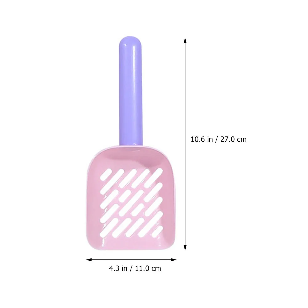 3 قطع من مغرفة فضلات القطط البلاستيكية خفيفة الوزن لمجرفة الحيوانات الأليفة وقبضة مريحة لتنظيف صندوق القمامة الفعال