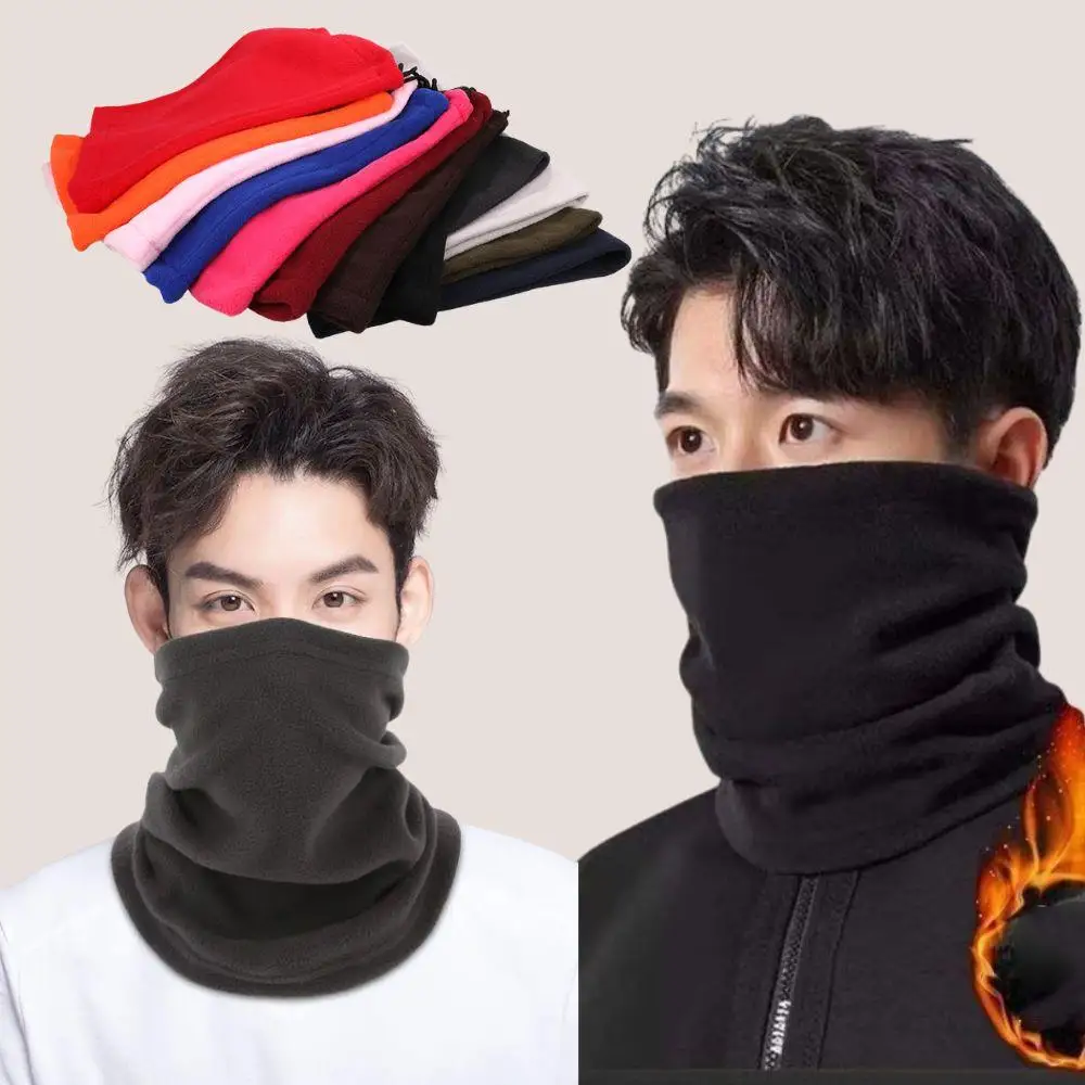 

1 шт., флисовый шарф-труба для шеи, зимний теплый шарф для ушей, рыбалки, кемпинга, пешего туризма, бега, спортивный шарф, регулируемый шейный воротник, шейный платок