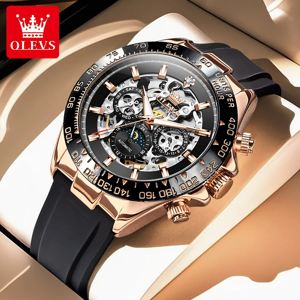 

OLEVS brand new fully automatic mechanical watch men's multifunctional men's watch 6713