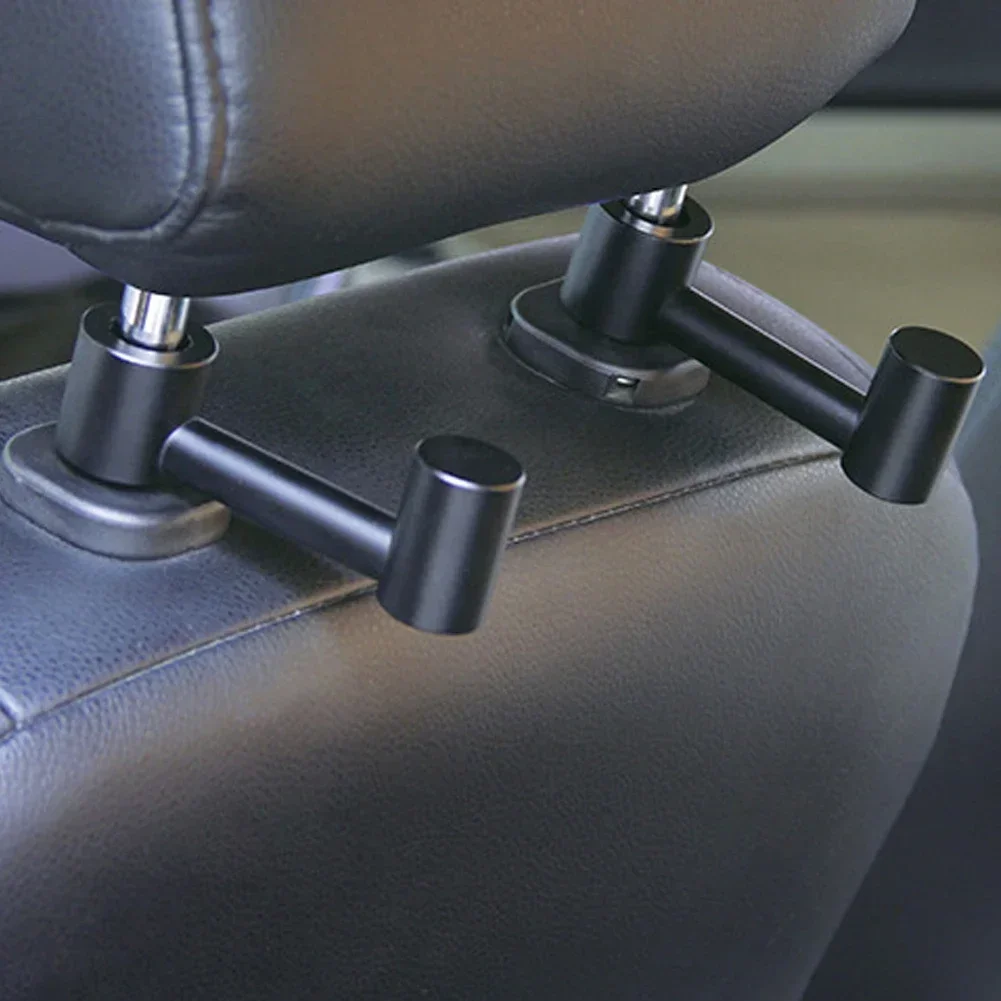 1Pcs Aluminum  Car Seat Headrest Hook for Auto Back Seat Organizer Hanger Storage Holder for Handbag Purse Bags Clothes Coats