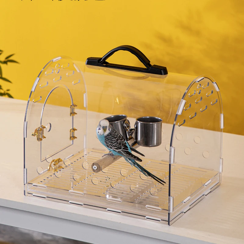 Bird Accessories Aluminum Outdoor Aviary Plastic Cages Parrot Transfer Canary Breeding Cage Chinchilla Hut Birdhouse Pet Tweety