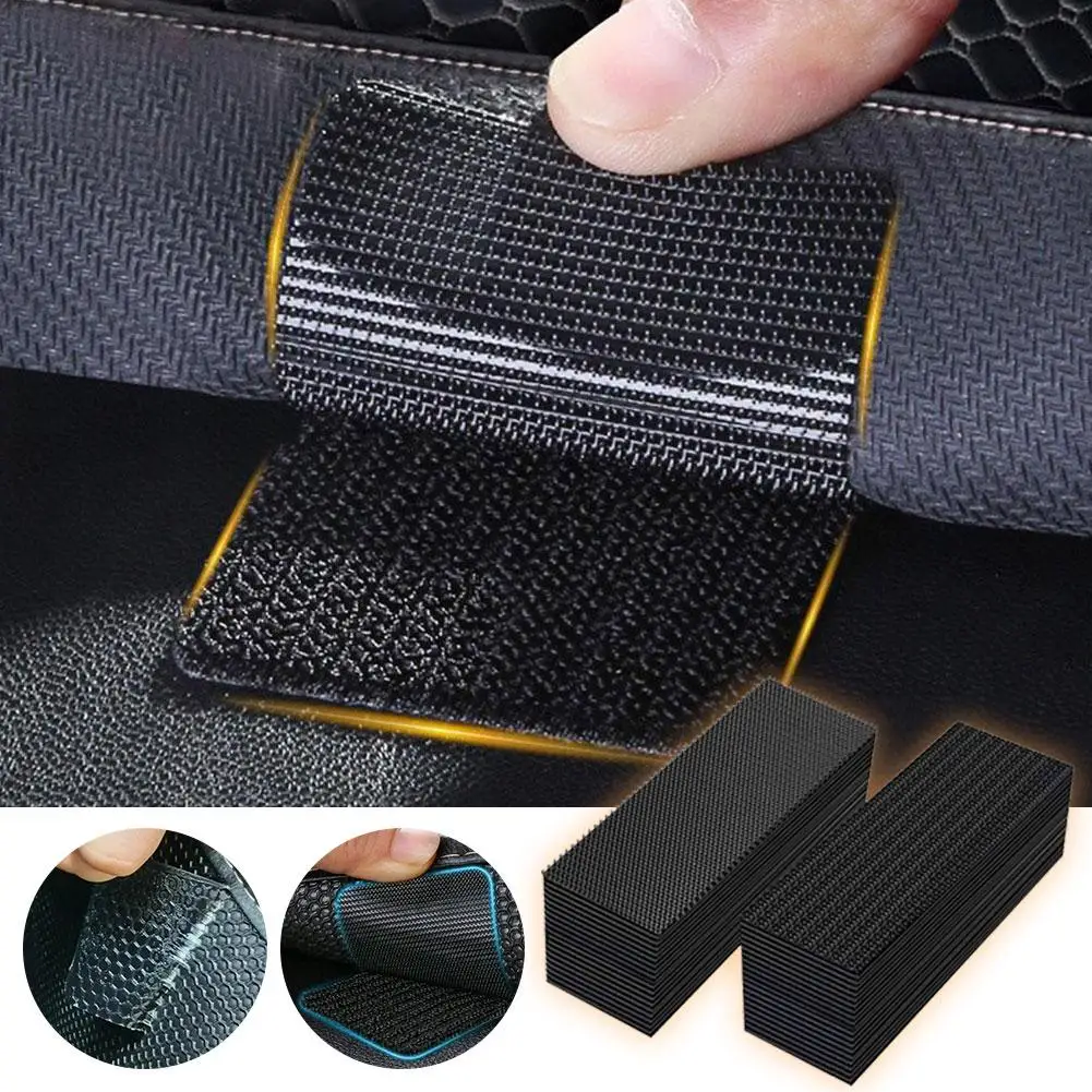 10Pairs Black Foot Pads Invisible Fixing Sticker Anti Temperature Resistant Tapes Slip Double-sided Multifunction Adhesive R2M6