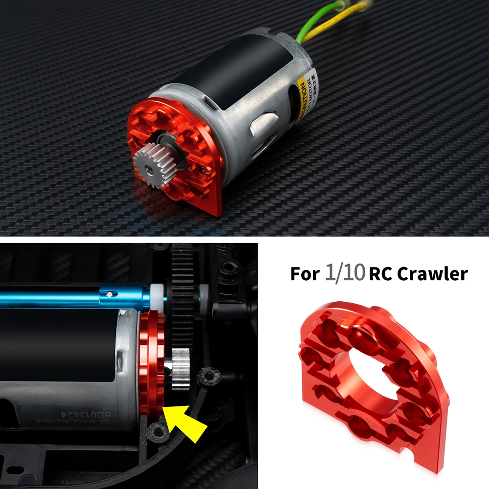 YEAHRUN Auminum Alloy Motor Mount for Tamiya TT01 1/10 RC Drift Car Upgrade Accessories Parts