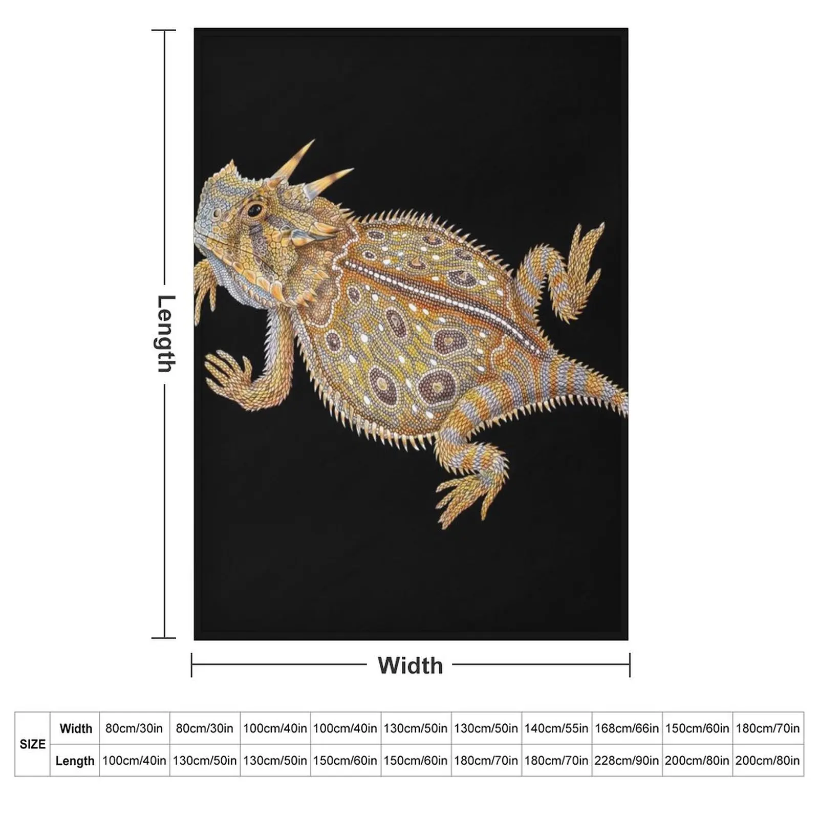 Horned Lizard Throw Blanket Moving Kid'S Decorative Beds Luxury St Blankets