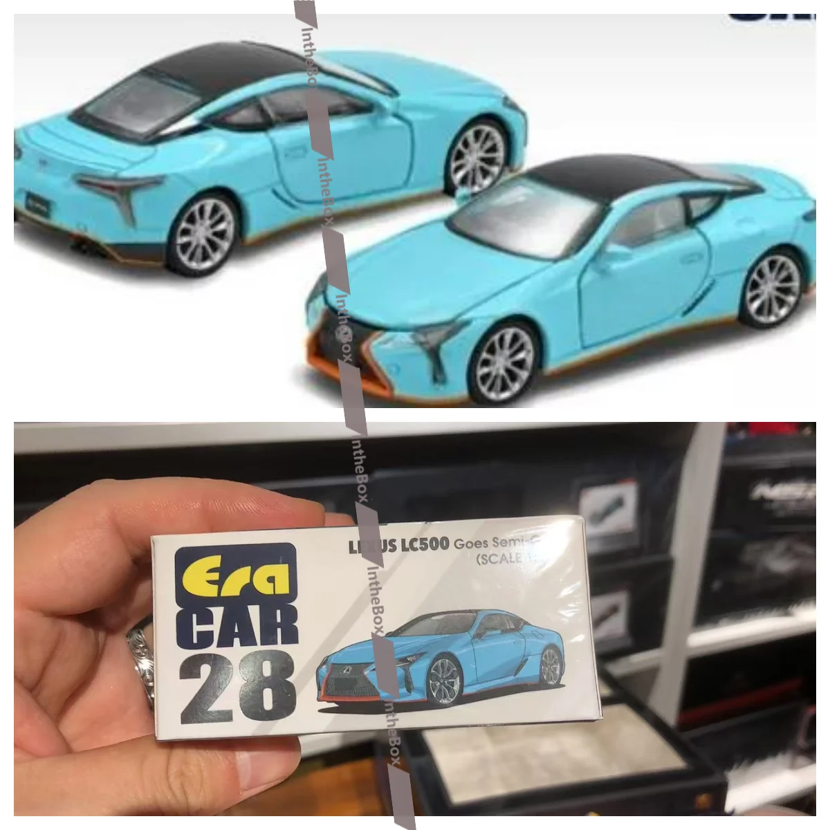 ERA CAR 1/64 28 LB WORKS LC 500 (GOES SEMI-GULF) LS21LC2801 Diecast Model Car Collection Limited Edition Hobby Toys