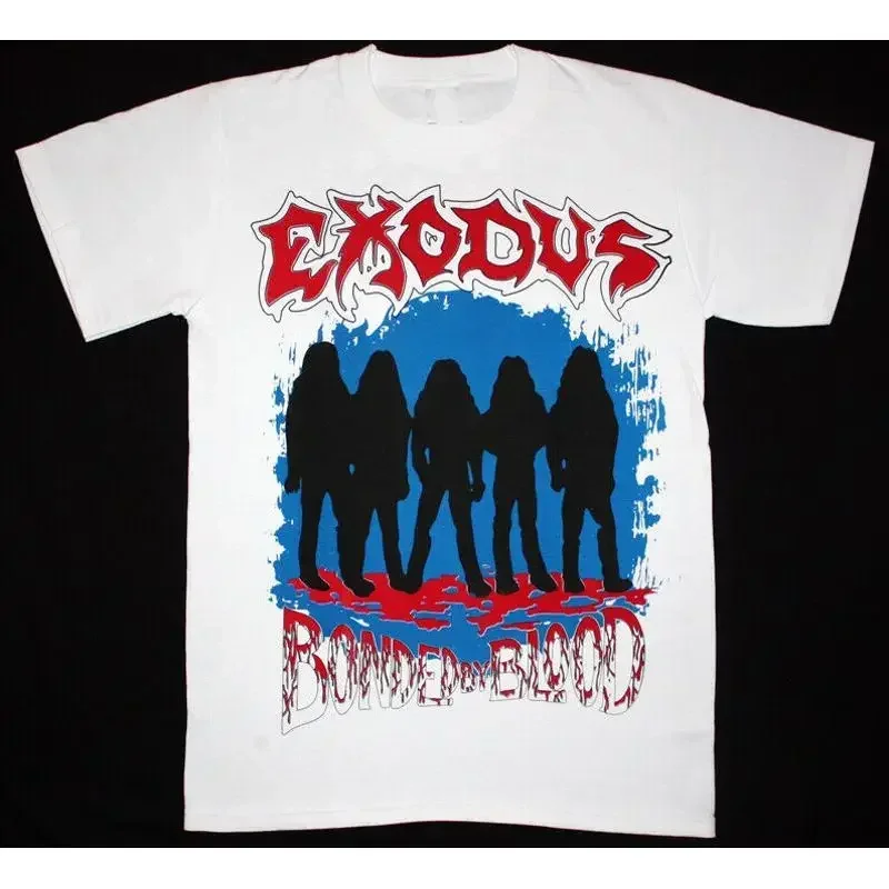 EXODUS BONDED BY BLOOD 85 THRASH BAND White All Size T Shirt AC676