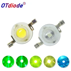 10-50pcs LED 3W Ice Blue Cyan 500nm Green 520nm Deep Green 540nm Grass Green 570nm High Power LED Lamp Chip 45mil 3.2-3.6V 700mA