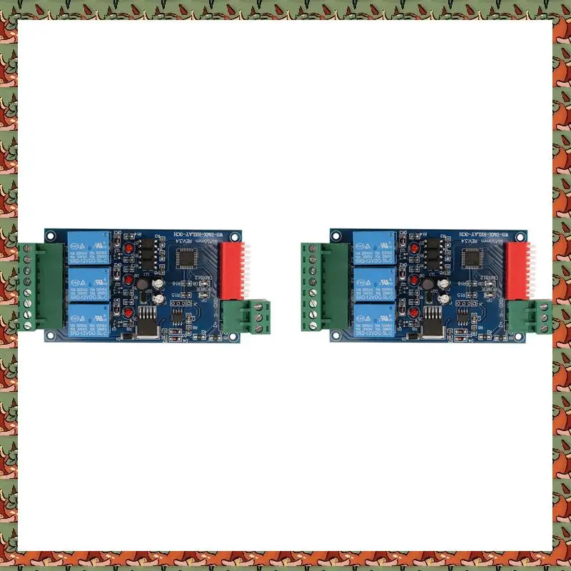 

ABLQ 2X 3-канальный 5A DMX512 Комплект управляемых релейных переключателей DIY Преобразователь DMX Реле диммера