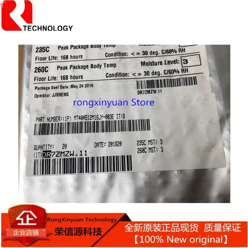 MT40A512M16JY-083EIT:B D9VDB MT40A512M16JY-083EIT MT40A512M16JY MT40A512M16JY-083E ذلك: B DDR DRAM ، 512MX16 ، CMOS جديد الأصلي