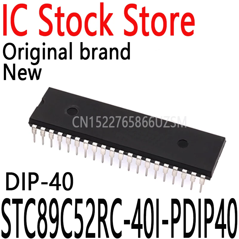 5PCS/Lot New and Original STC89C52 DIP-40 In Stock STC89C52RC-40I-PDIP40