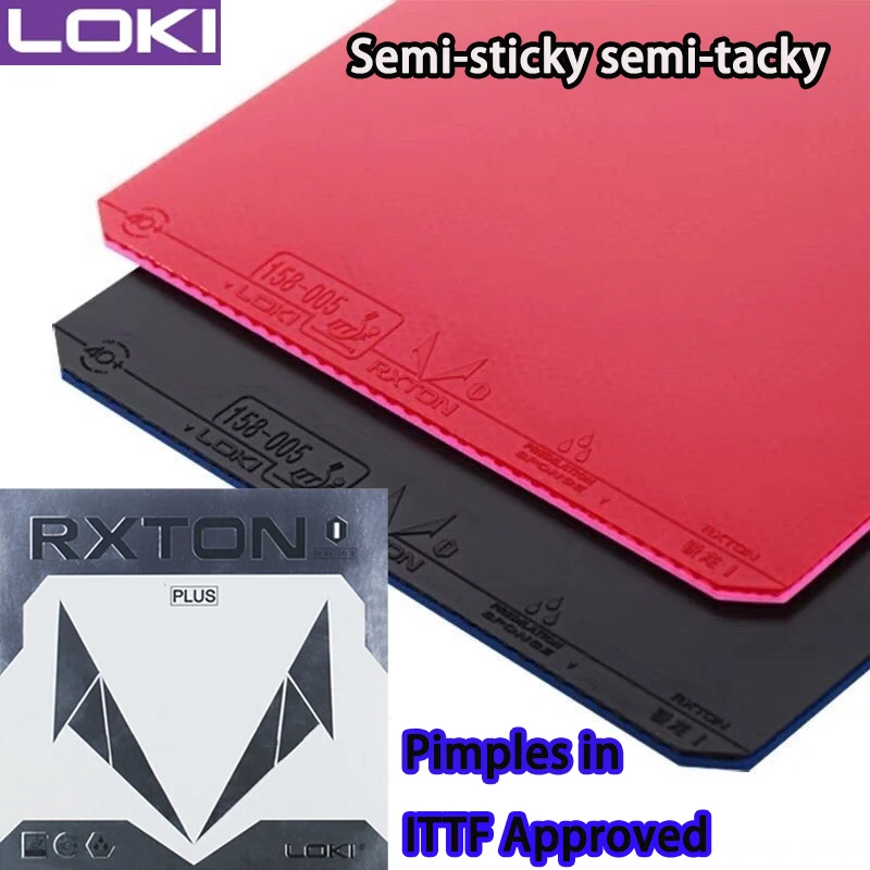

LOKI RXTON 1 PLUS Резиновый лист для настольного тенниса с прыщами в полугладкой полулипкой резине для пинг-понга, одобренная ITTF петля для быстрой атаки