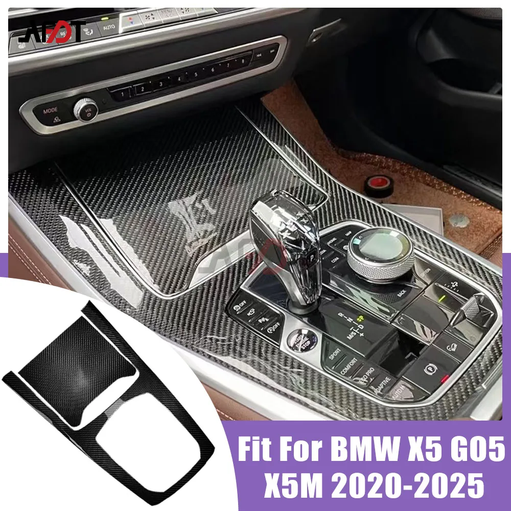 

AFDT for LHD BMW X5 G05 X5M 2020-2025 Real Carbon Fiber Interior Center Console Panel Frame Cover Accessories