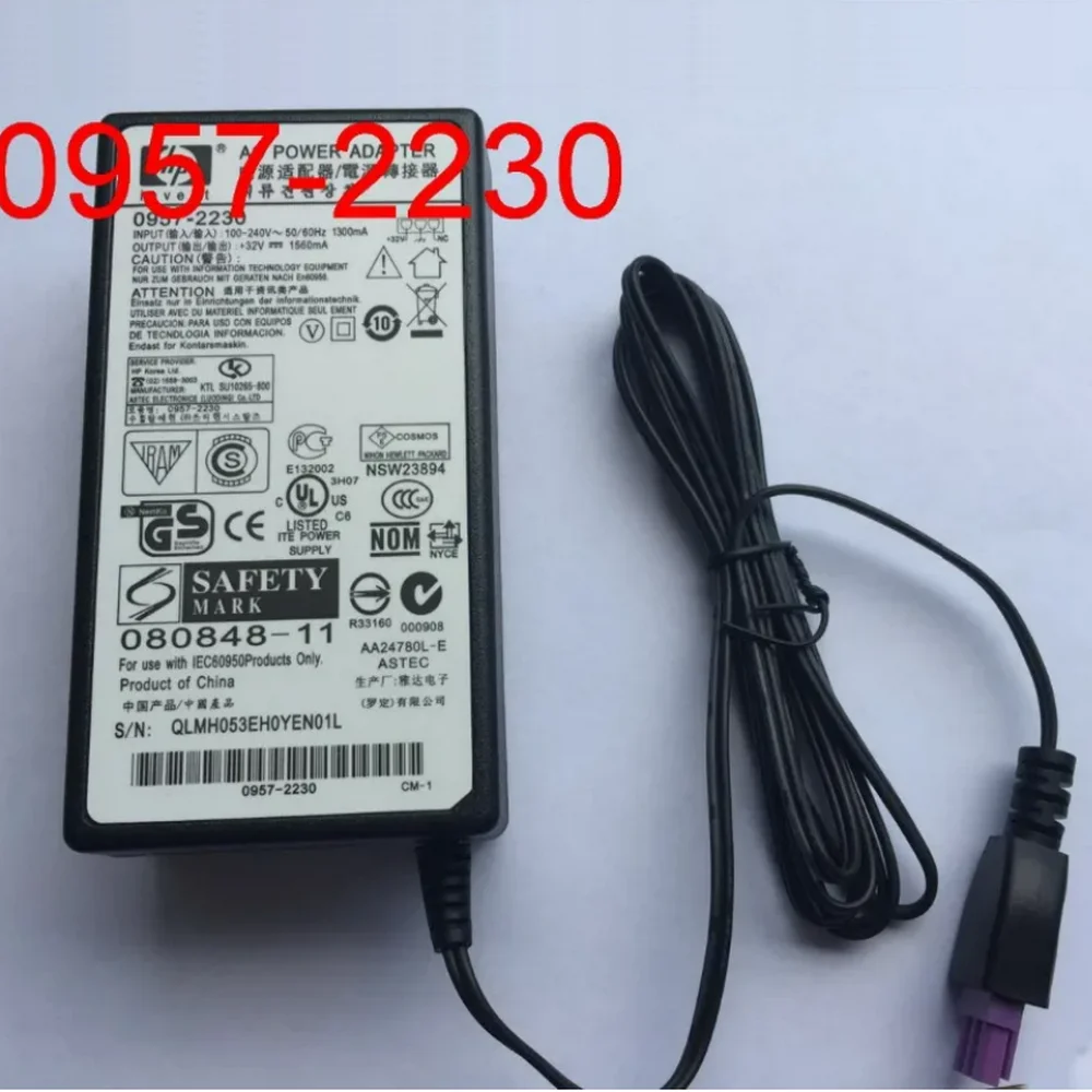 Original High Quality 32V 1560MA AC Adapter Power Supply Charger For HP Printer 0957-2230 0957-2259 0957-2259 0957-2271