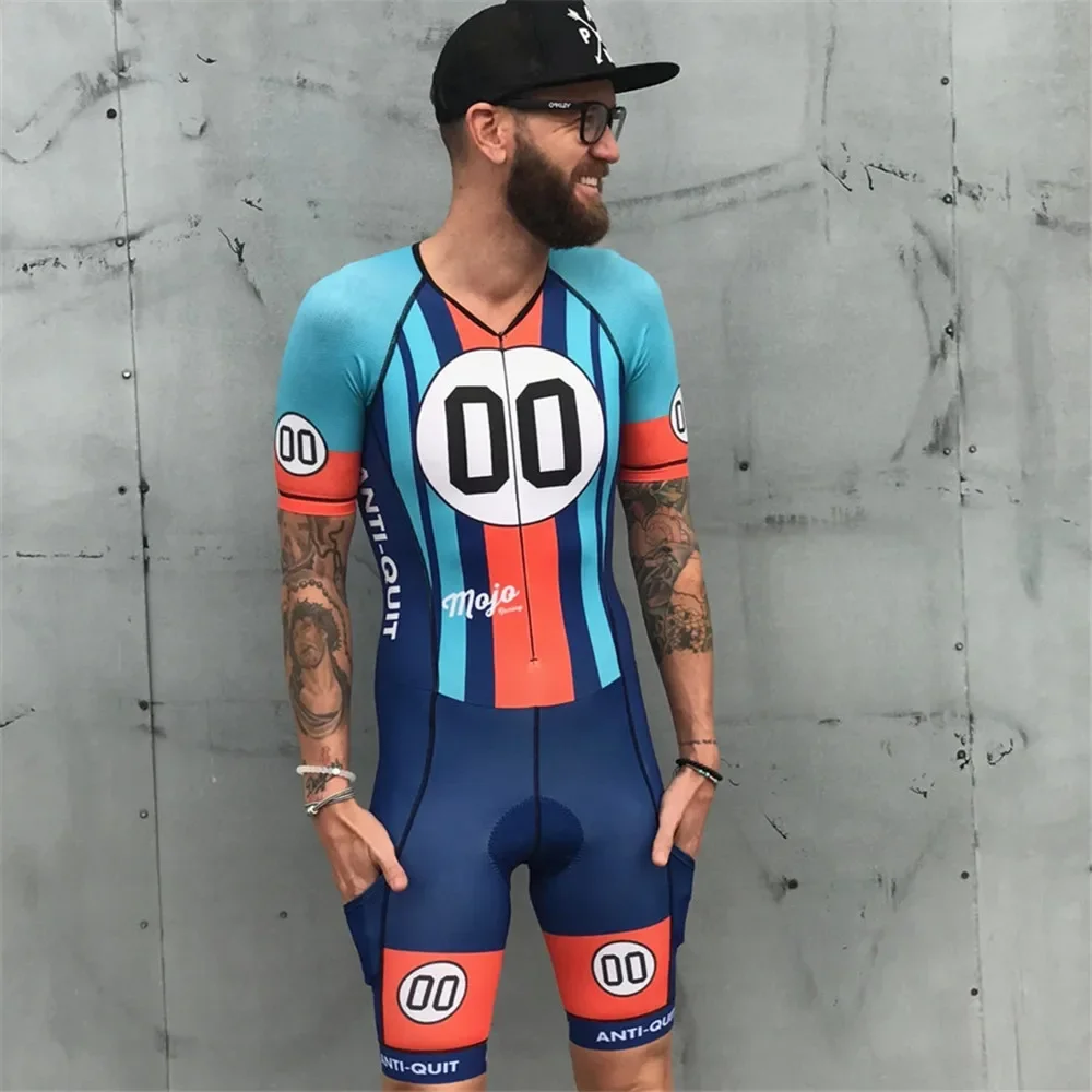 Love The Pain Professional Team Men Triathlon Suit Cycling Jersey Skinsuit Jumpsuit Cycling Clothing Cycling Short Sleeve Set 9d