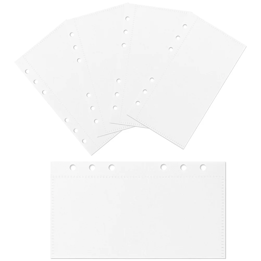 5 Pcs Size Binder Pockets Small Loose Leaf Money for Cash Saving Pouch Portable