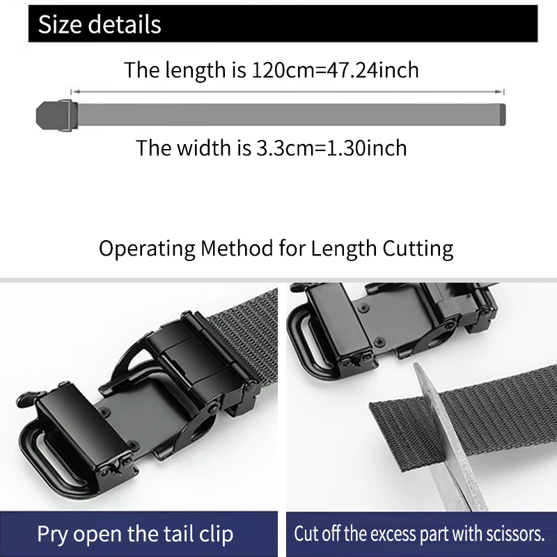 Мужской ремень с автоматической металлической пряжкой, нейлоновый холщовый ремень, рабочий ремень на открытом воздухе, нейлоновый ремень с пряжкой