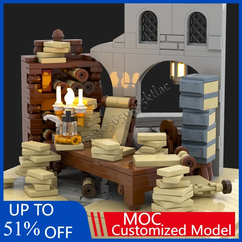 951 Uds. Archivos modulares MOC personalizados de la ciudad blanca, modelo de construcción DIY, tecnología de montaje creativa, juguetes de ensamblaje, regalos para festivales