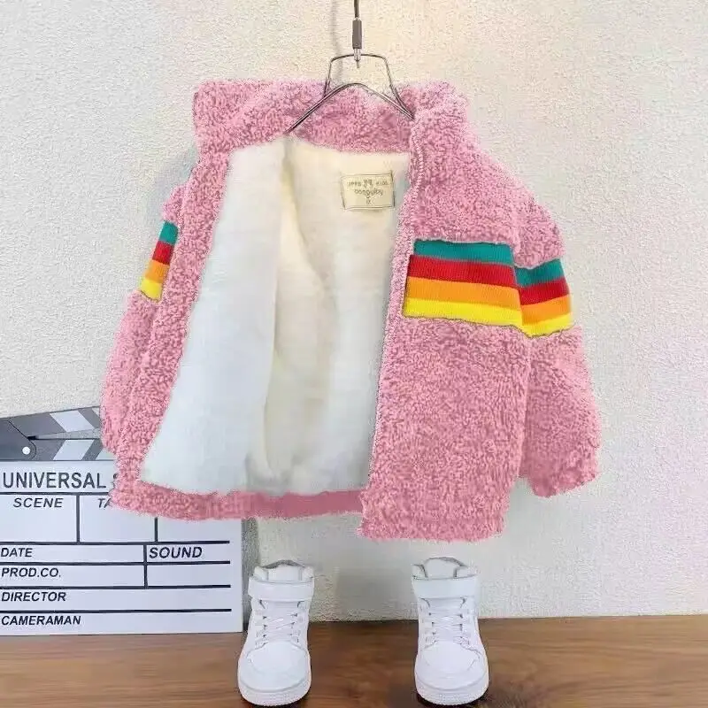 

Kids Warm Jackets Cute Coats Autumn Winter Clothing For Baby 2023New 2 3 4 5 6 7 8 10 12 Years