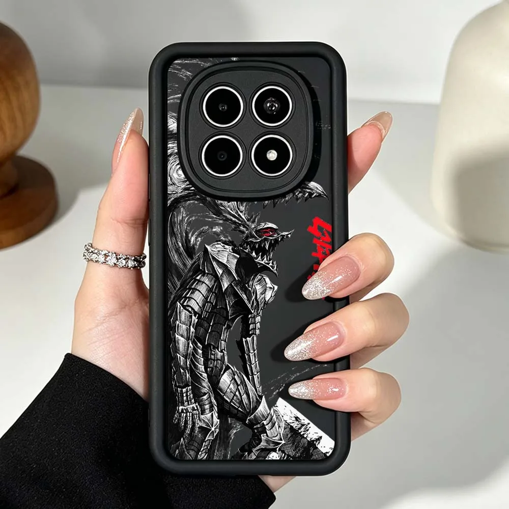 Berserk Guts Fighting Phone Case For Xiaomi Redmi Note 15 14 13 12 11 10 14S 11S Pro Plus 5G Eye Ladder Silicone Cover view 3