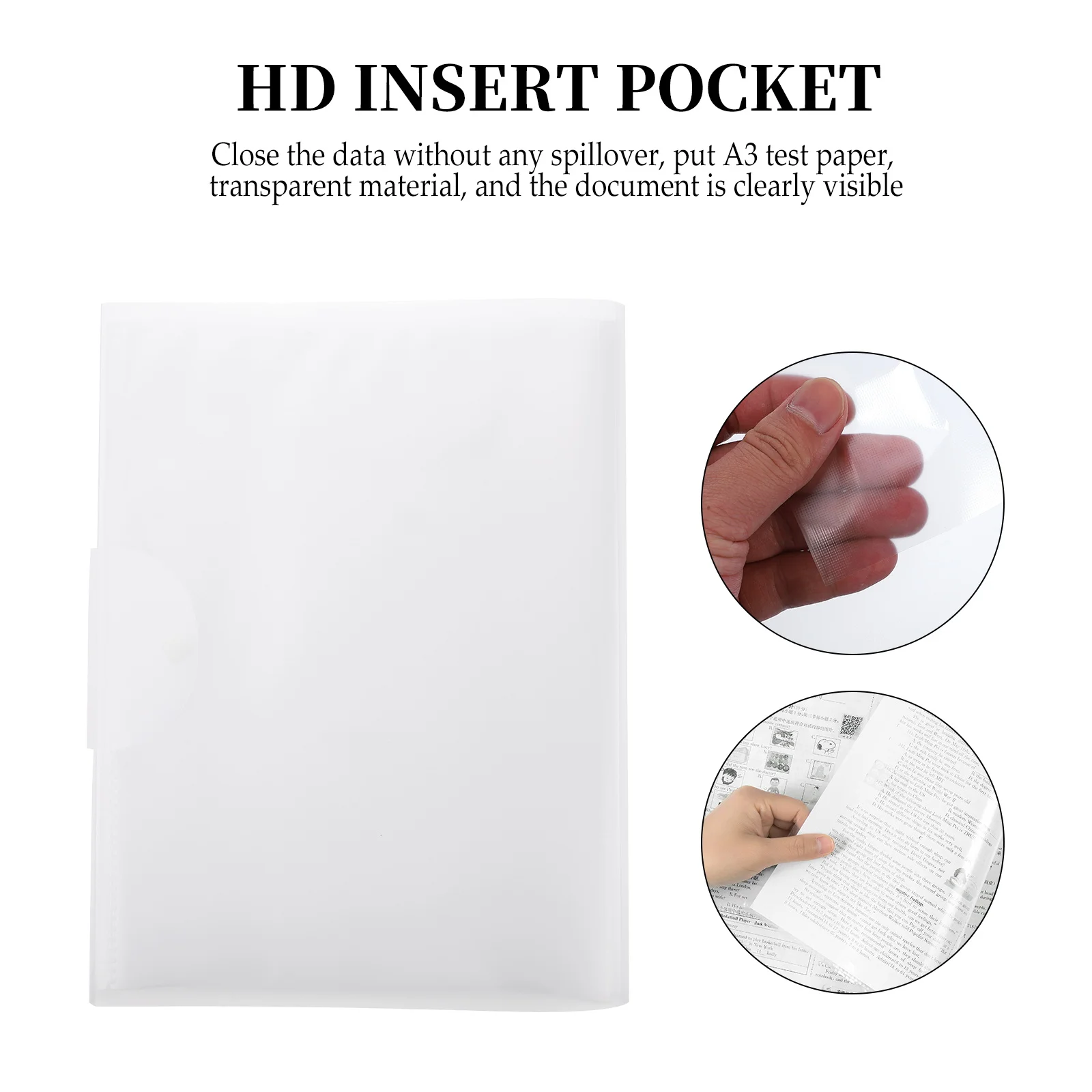 

Test Paper Storage Bag Pocket Folders for School Student File Organizer Document Holder