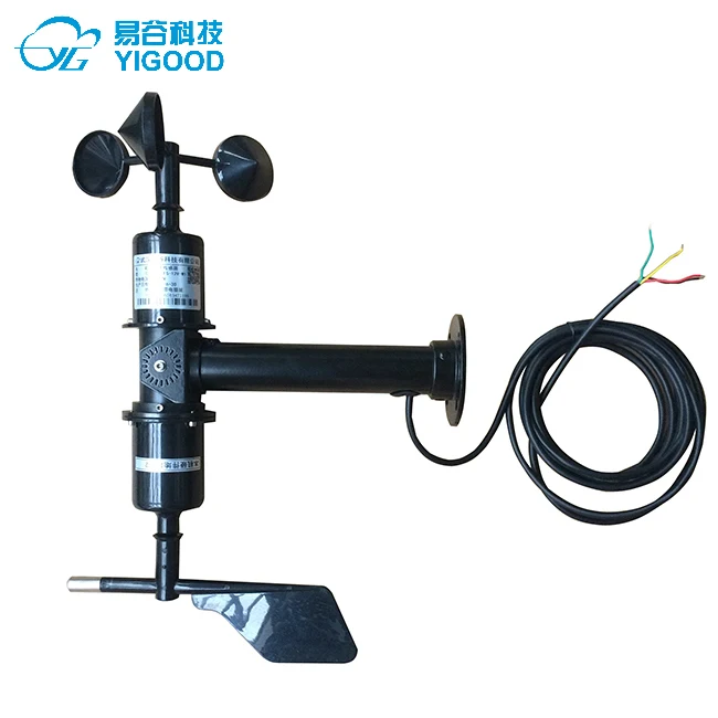 Wind speed and wind direction sensor, direction meter, three cup , wind direction angle regulation