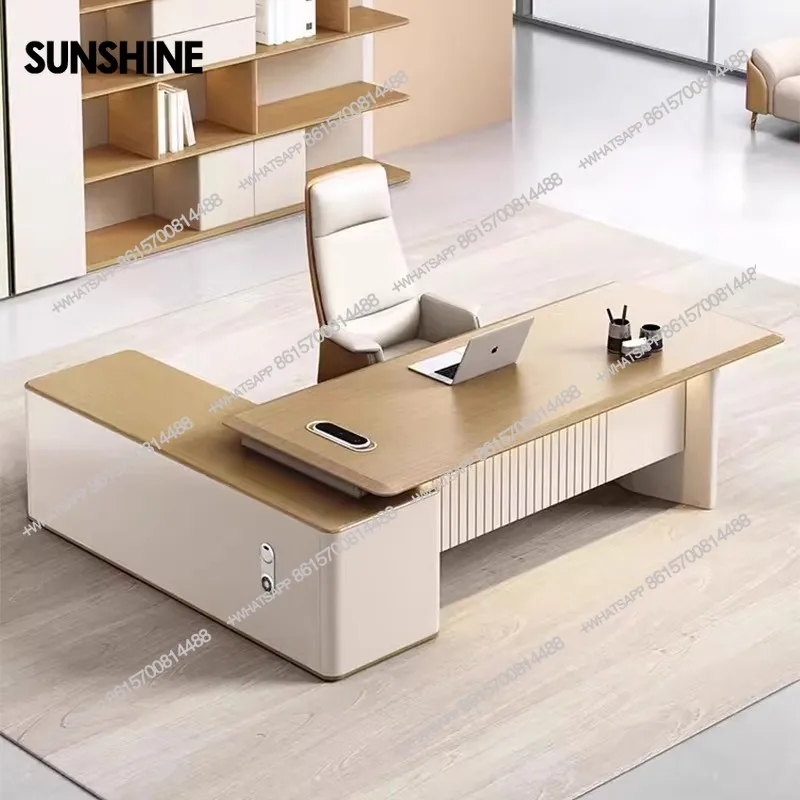 

Bench desk light luxury high sense simple modern boss table
