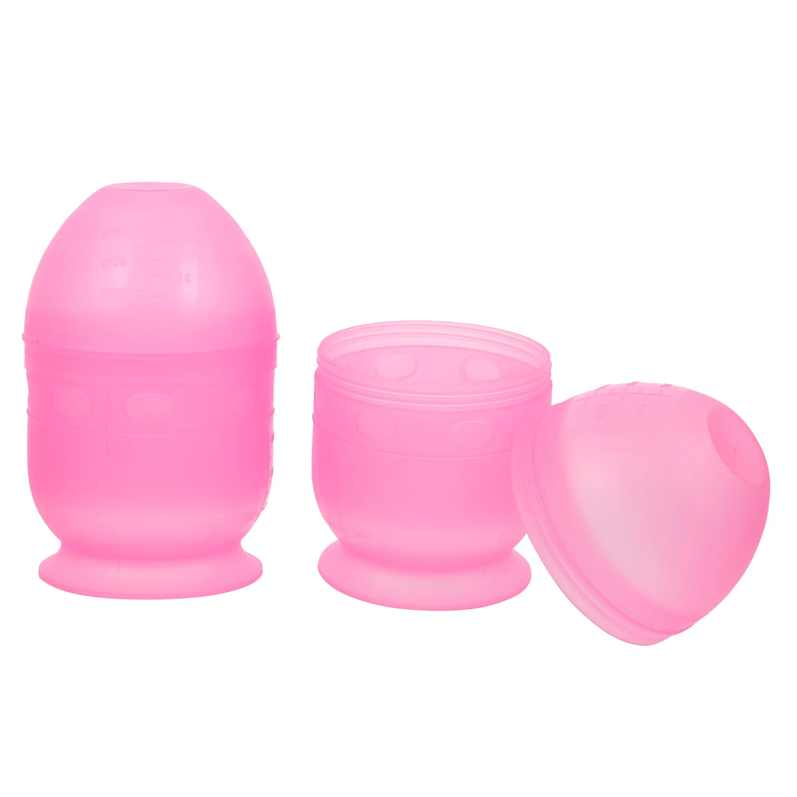 2 Pcs Hair Toning Cup Dyeing Accessories Mixing Bowl Colouring Shaking Plastic for Hairdressing Tool