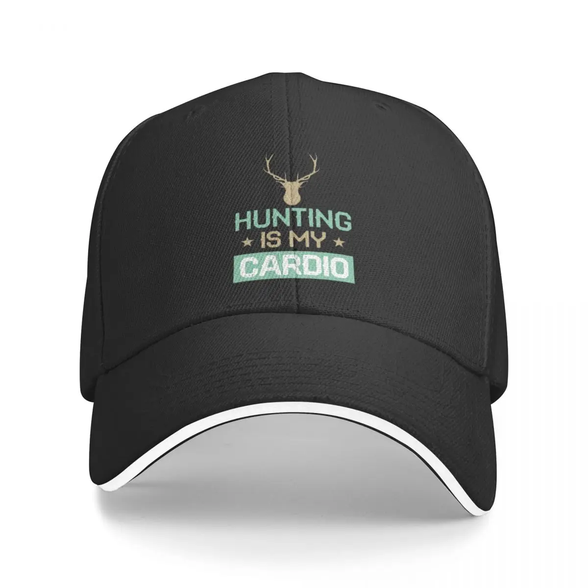 Hunting Is My Cardio Camping Baseball Caps For Womens Personalized Male Beach Dad Hat Peaked Cap