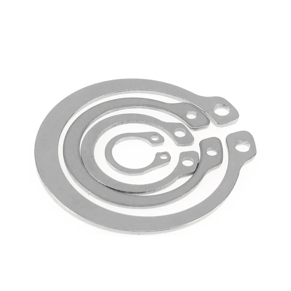 C Type External Circlip Retaining Rings for Shaft M6-M100 304 Stainless Steel Gourd Type Spring Circle Washer Circlip Snap Rings