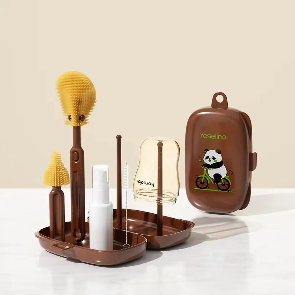 novo-kit-de-limpeza-de-mamadeiras-dobravel-com-6-pecas-secagem-rapida-com-caixa-de-armazenamento-escorredor-de-mamadeiras-que-economiza-espaco-escova-de-silicone-para-mamadeiras
