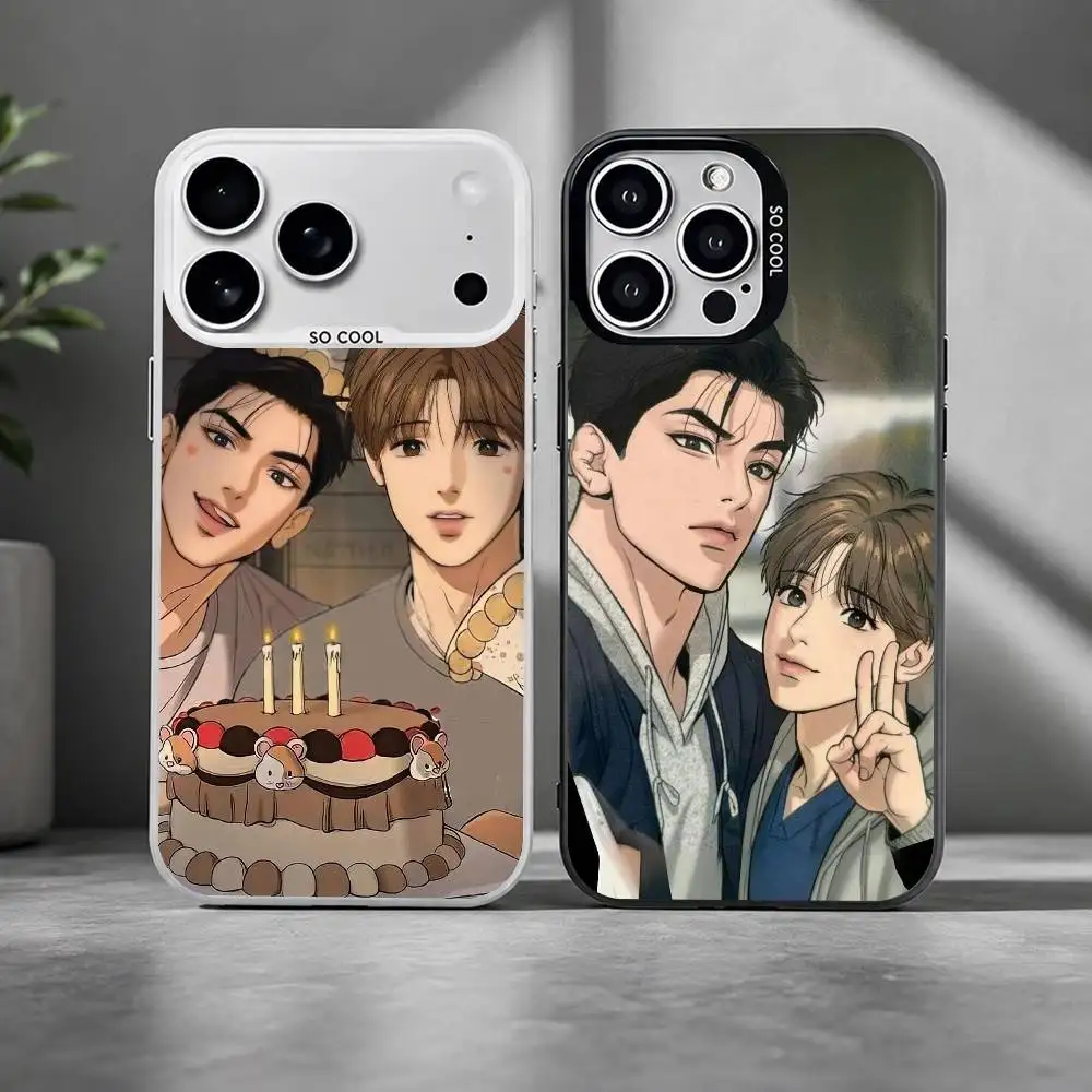 

Hot Comic BL J-J-Jin-xs-s Phone Case For iPhone 17,16,15,14,13,12,11 Plus,Pro Max,XS,Colorful Silver Cover