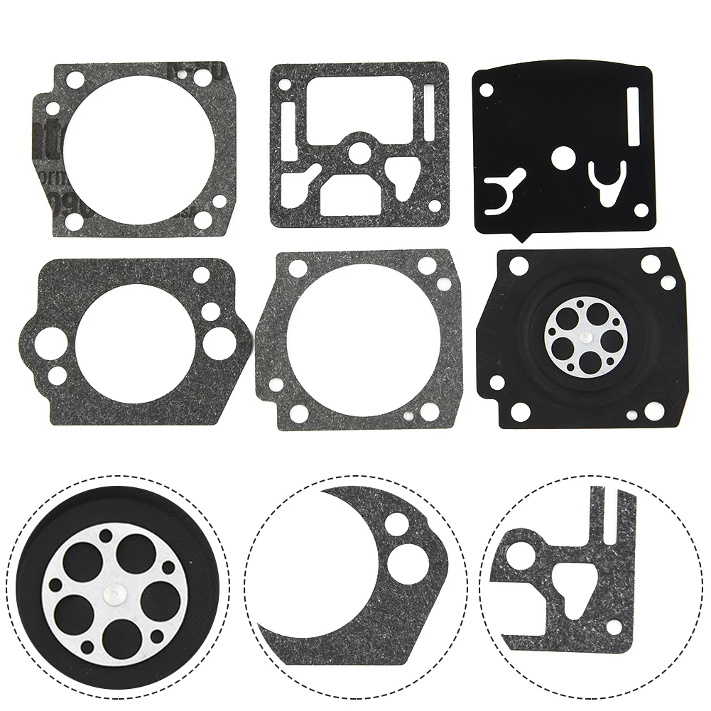 

6pcs Diaphragm Gaskets Fit For K760/ EL53A Carburetor Carburettor For Carb Diaphragm Repair Gasket For K760/ EL53A