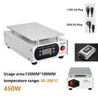 450W PCB LCD Screen Repair Separator Replacement Heating Plate Welder Hot Plate Table Preheating Platform Temperature 0-200°C
