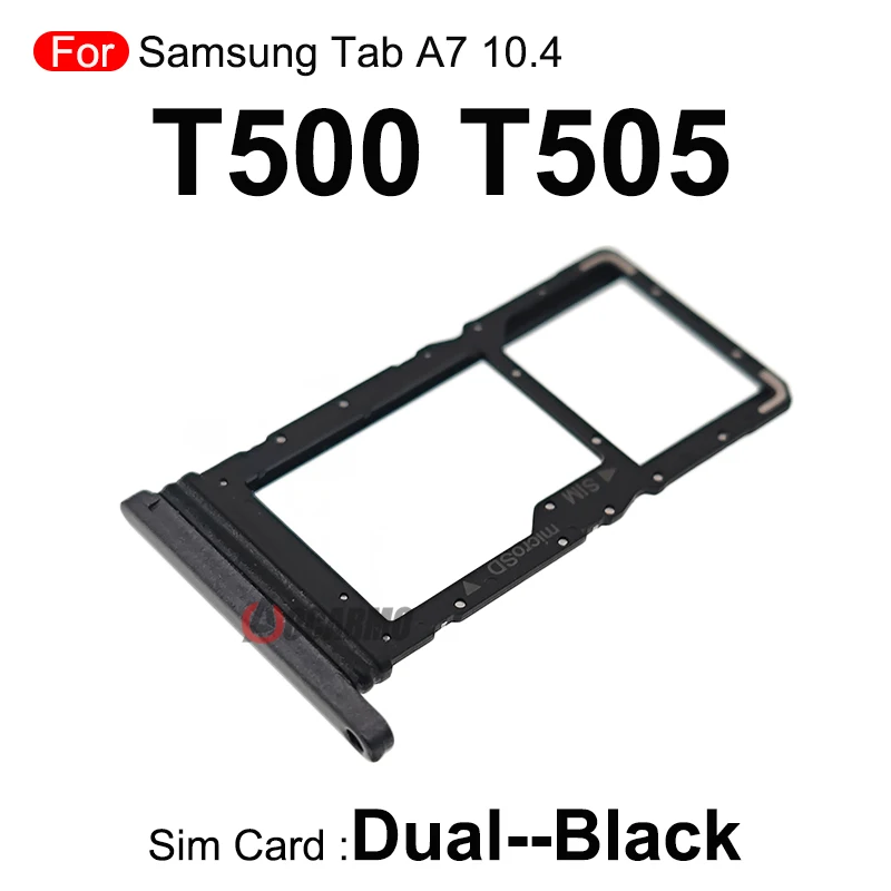 For Samsung Galaxy Tab A7 10.4 T500 T505 Sim Tray Microsd Single + Dual SIM Card Slot Replacement Parts