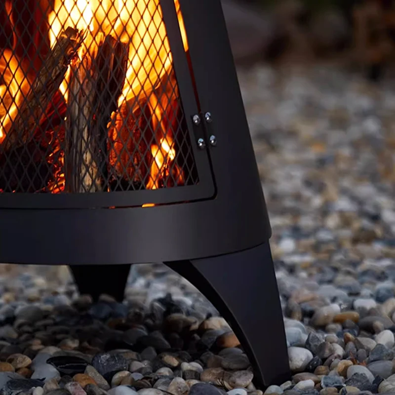 Chimenea de jardín al aire libre, estufa de leña Para acampar, Mini quemador, fuego de viaje, Calentador de Camping, hoguera, muebles Para Terraza