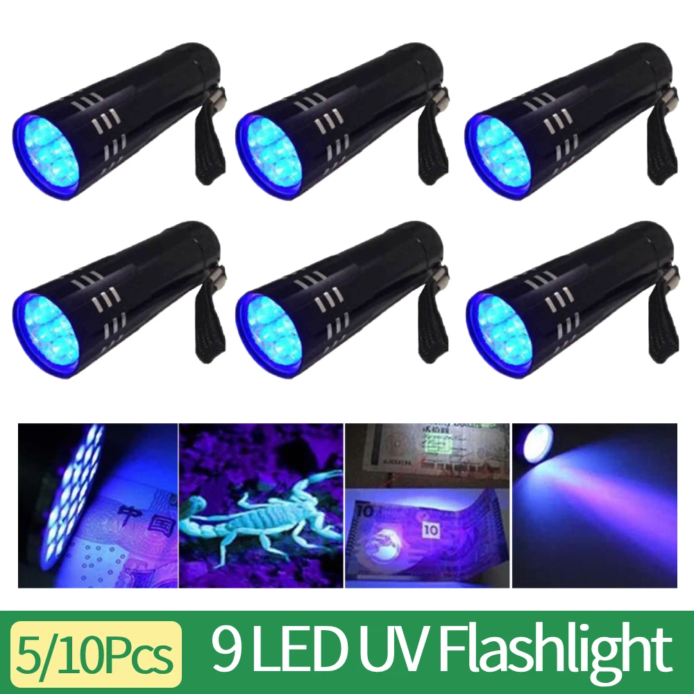 5/10Pcs 9 Led Uv Fl… - image