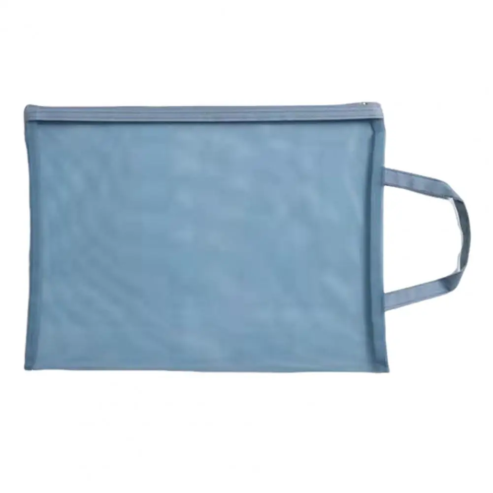Estuche de malla para lápices con cordón, archivador transparente, bolsa transparente con cierre de cremallera y visibilidad, bolsa para documentos