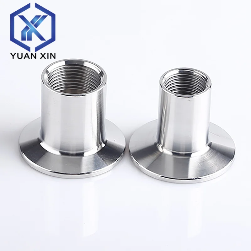 Conector de rosca interna tipo abrazadera de acero inoxidable 304, rosca interna de grado sanitario DN6-DN100