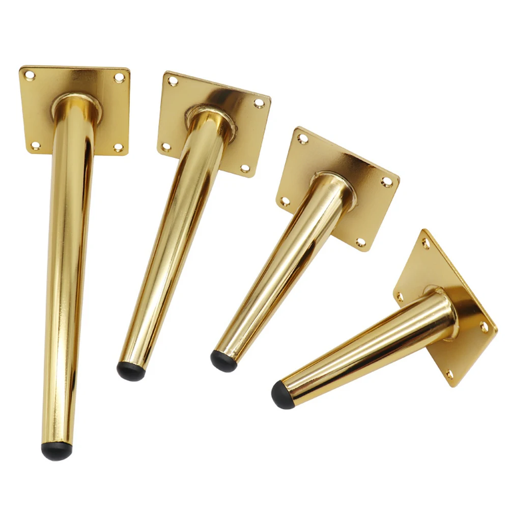 4PCS Furniture Table Legs Metal Tapered Sofa Cupboard Cabinet Chair Sloping Feet