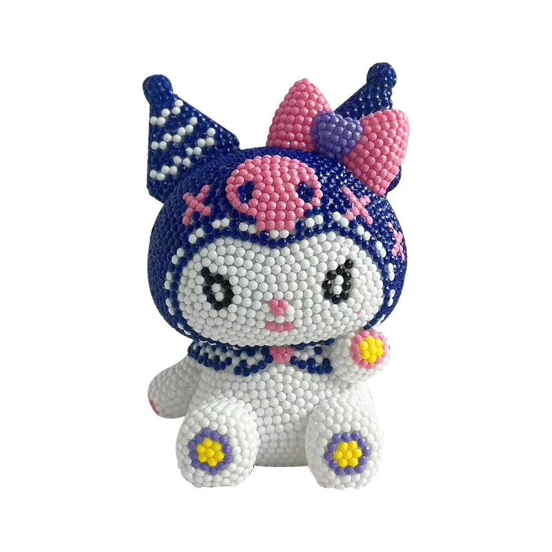 Piggy Bank Children's Handicraft DIY Point Drilling Piggy Bank Ornaments Sticker Diamond Painting Vinyl Doll Children Toys Gift