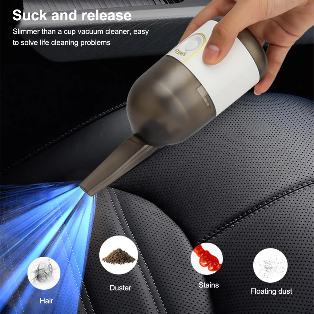 Wireless Mini Vacuum Cleaner Small Handheld Car Interior Desktop PC Dust Cleaning Tool Portable Car Vacuum Cleaner