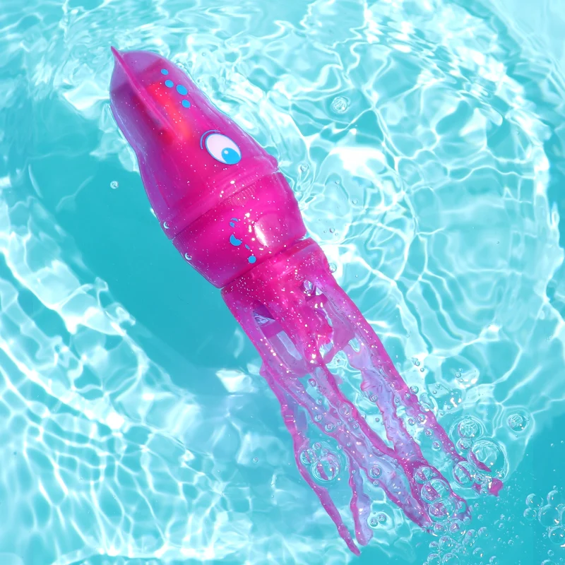 Diving Squid Pool Bath Toys for Kids,Electric Octopus Diving Fish,Torpedo Summer Toys, Swimming Training Pool Game for Learning