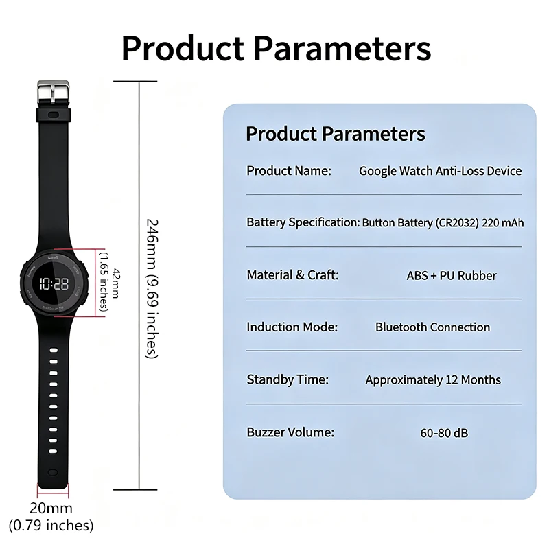 New Intelligent Anti Loss Device Watch Global Search Suitable For Google Find Hub Multifunctional Android Tracking Locator