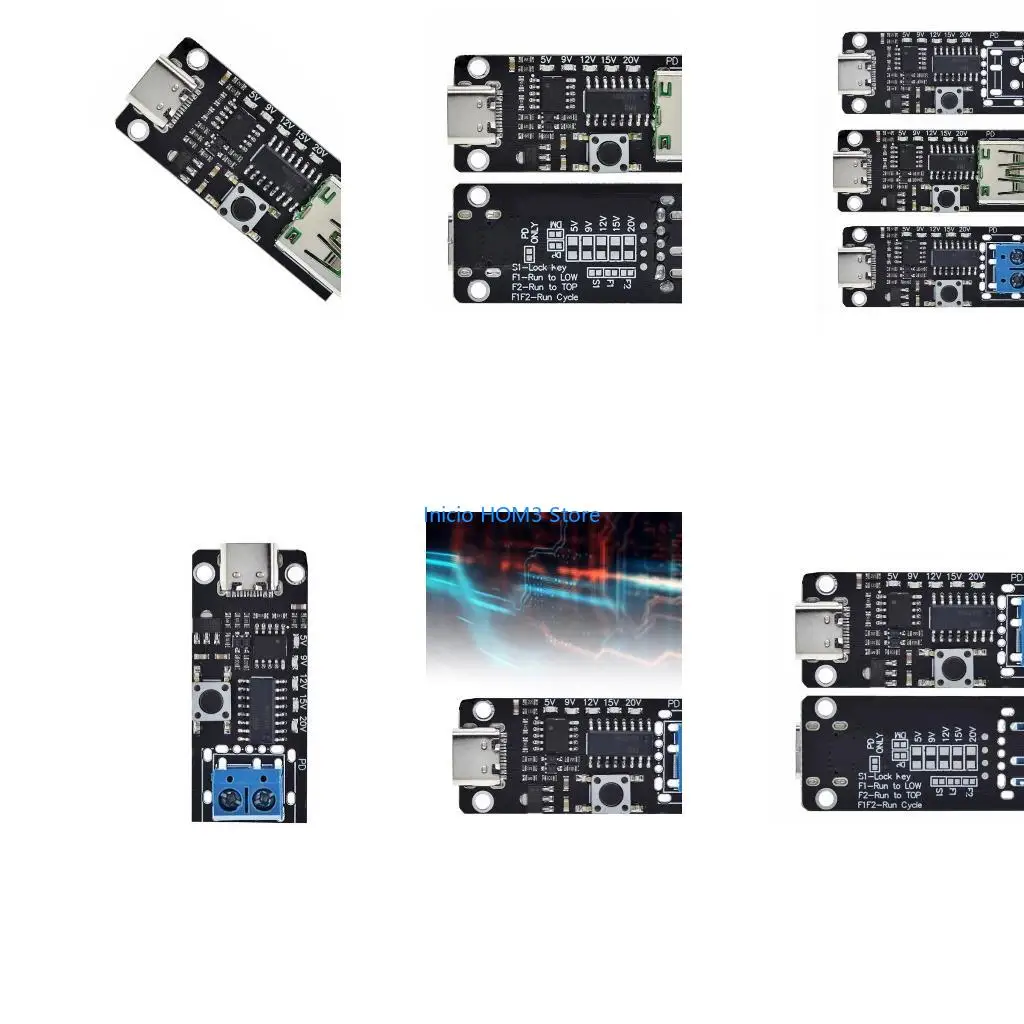 A5YD Type C Power Modules Type-C Female Input Upgrades for enhances Charging