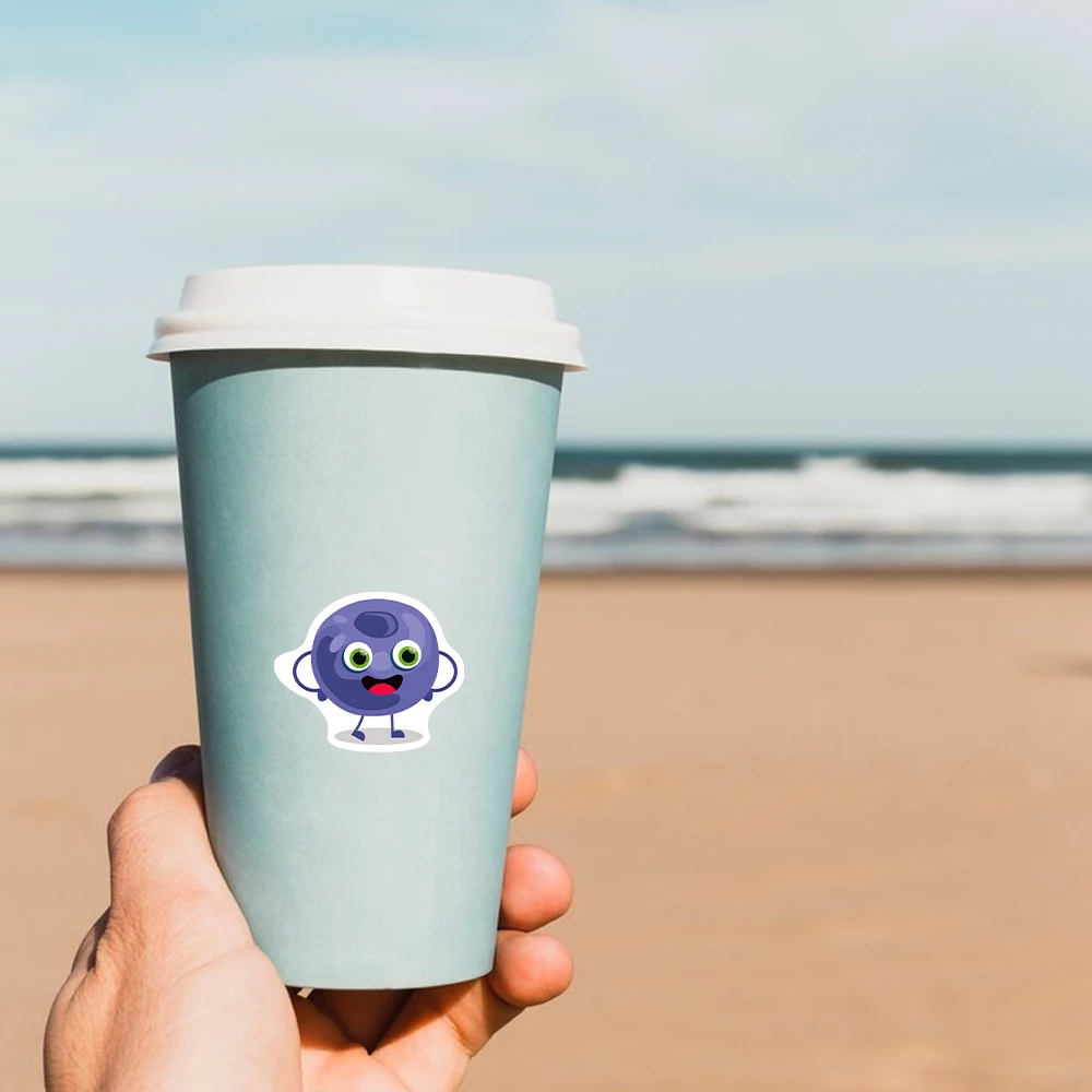 100-500 قطعة من ملصقات القرطاسية لحفلات أعياد الميلاد، بالون فواكه أرضي، لافتة سعيدة، ملصقات خضروات للثلاجة #4