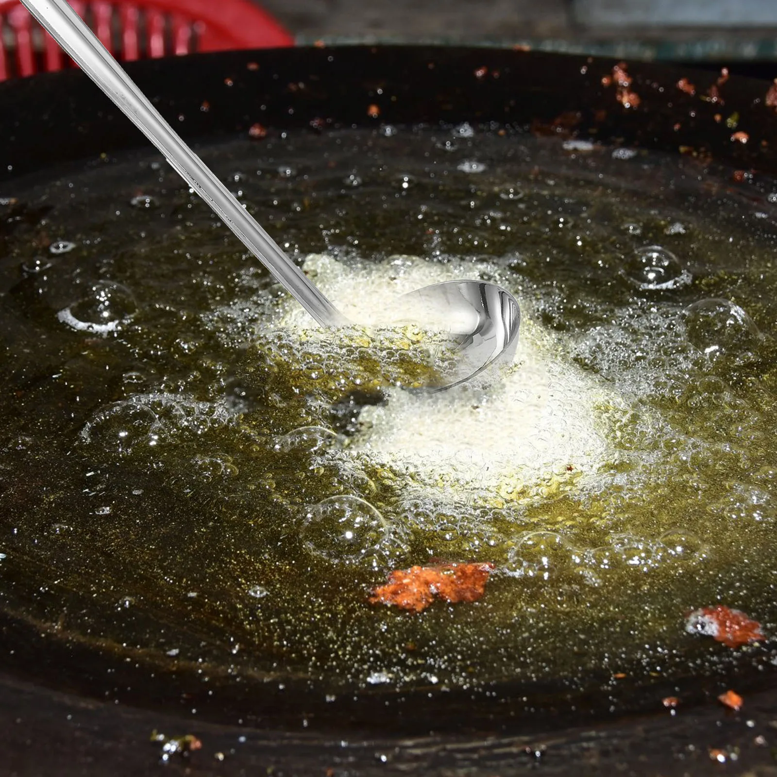 

Deep Stainless Steel Ladles for Serving 80Ml Thickened Hook Handle Long Spoon Soup Sauce Gravy Buffet Catering