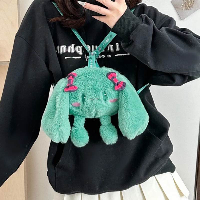 Dessin animé Hatsune Miku poupée bidimensionnelle sac en peluche mignon Hatsune Anime périphérique sac à bandoulière souple cadeaux de noël pour enfants