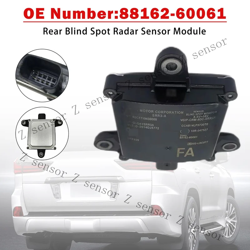 AAA+ Rear Blind Spot Radar Sensor Module 88162-60061 For Toyota Land Cruiser 08-20 F8